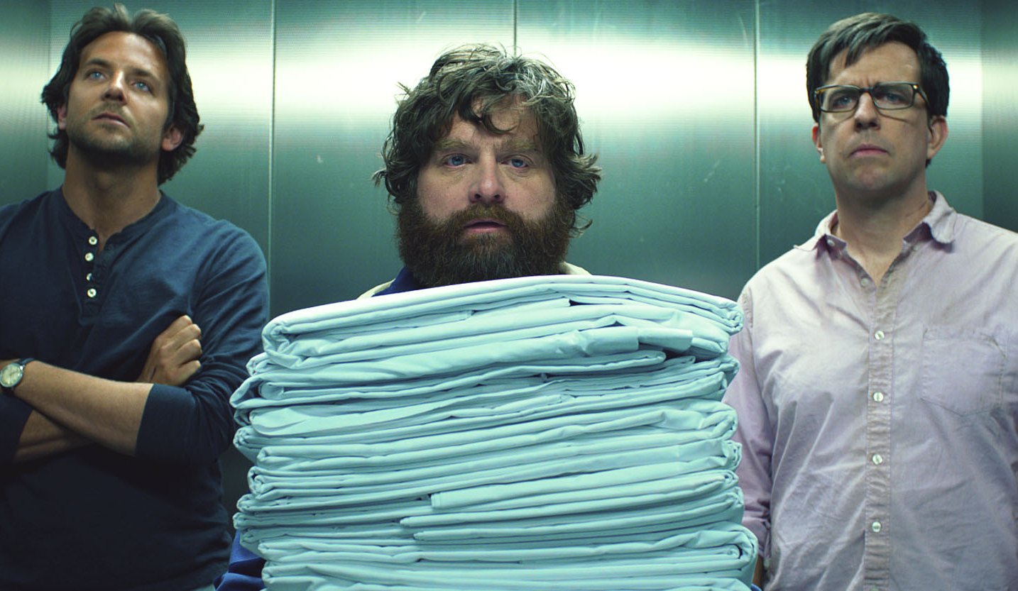 (L-r) BRADLEY COOPER as Phil, ZACH GALIFIANAKIS as Alan and ED HELMS as Stu in Warner Bros. Pictures’ and Legendary Pictures’ comedy “THE HANGOVER PART III,” a Warner Bros. Pictures release.